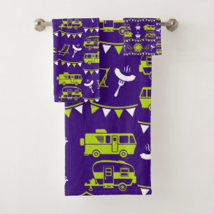Caravan Camping Deco Badhandtuch Set