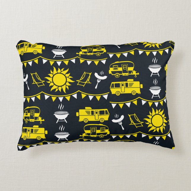 Caravan Camping Deco Dekokissen (Vorderseite)
