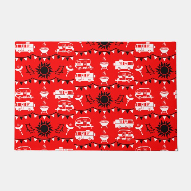 Caravan Camping Deco Fußmatte (Vorderseite)