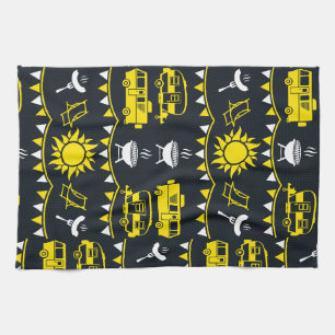 Caravan Camping Deco Geschirrtuch