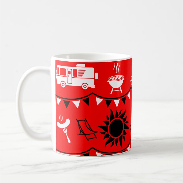Caravan Camping Deco Kaffeetasse (Links)