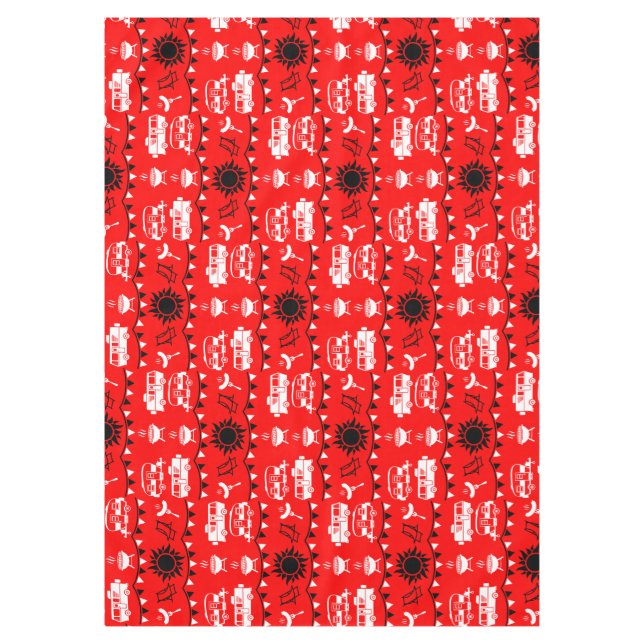 Caravan Camping Deco Tischdecke (Vorderseite)