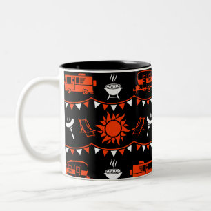 Caravan Camping Deco Zweifarbige Tasse