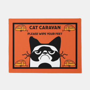 Caravan Cat Door Mat Fußmatte