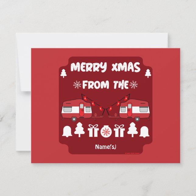 Caravan Happy Christmas Camping (Vorderseite)