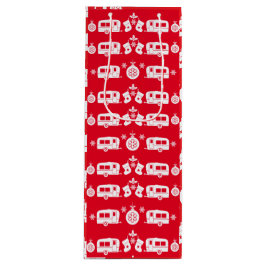 Caravan Happy Christmas Camping Geschenktüte Für Weinflaschen
