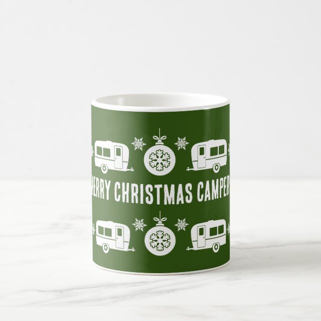 Caravan Happy Christmas Camping Kaffeetasse (Mittel)