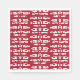 Caravan Happy Christmas Camping Serviette