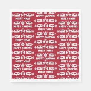 Caravan Happy Christmas Camping Serviette