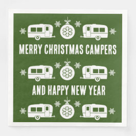 Caravan Happy Christmas Camping Serviette