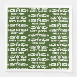 Caravan Happy Christmas Camping Serviette