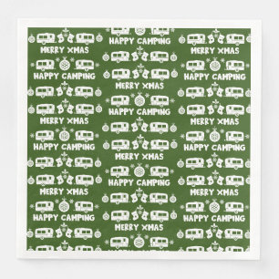 Caravan Happy Christmas Camping Serviette