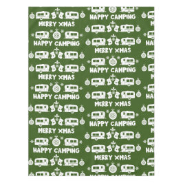 Caravan Happy Christmas Camping Tischdecke