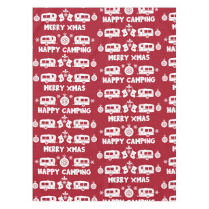 Caravan Happy Christmas Camping Tischdecke