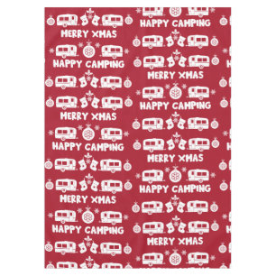 Caravan Happy Christmas Camping Tischdecke