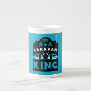 Caravan King - Geschenke für Camper Prozellantasse