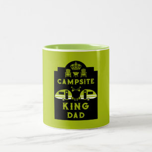 Caravan King - Geschenke für Camper Zweifarbige Tasse