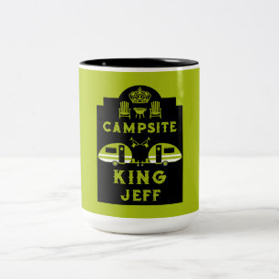 Caravan King - Geschenke für Camper Zweifarbige Tasse