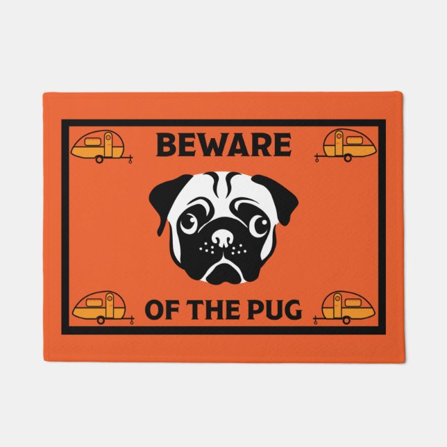 Caravan Mops Dog Mat Fußmatte (Vorderseite)