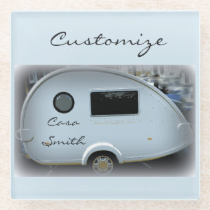 Caravan Thunder_Cove, Vintager Teardrop Glasuntersetzer