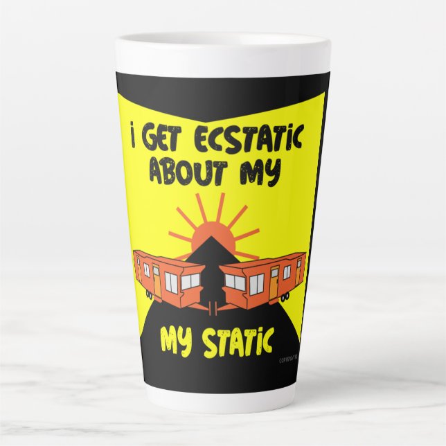 Caravanning | Statische Karawane | Caravan-Camping Milchtasse (Vorderseite)