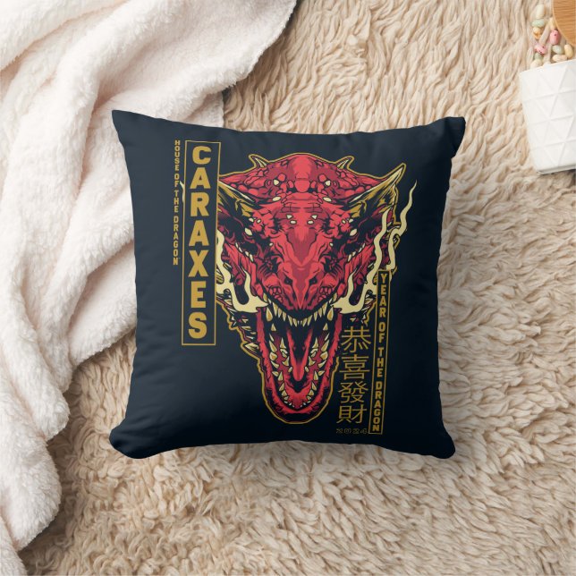 Caraxes Head Year of the Dragon | 恭 喜 發 財 Kissen (Decke)