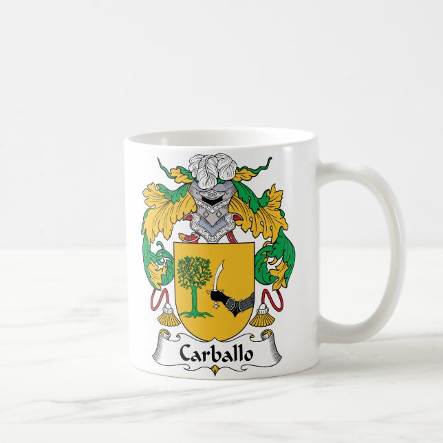 Carballo-Familienwappen Kaffeetasse (Rechts)