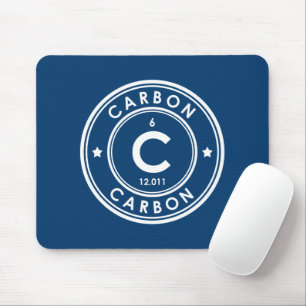 Carbon Element Blue Mouse Pad Mousepad