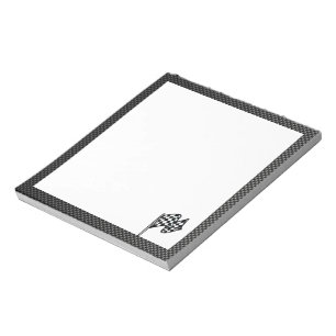 Carbon Fiber-Aussehen Prüfflagge Notizblock