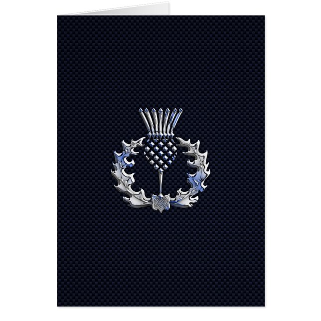 Carbon Fiber Print Scottish Thistle (Vorne)