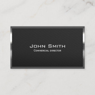 Carbon Fibre Kommerziell Director Business Card Visitenkarte