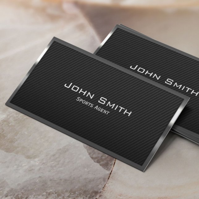 Carbon Fibre Sports Agent Business Card Visitenkarte (Von Creator hochgeladen)