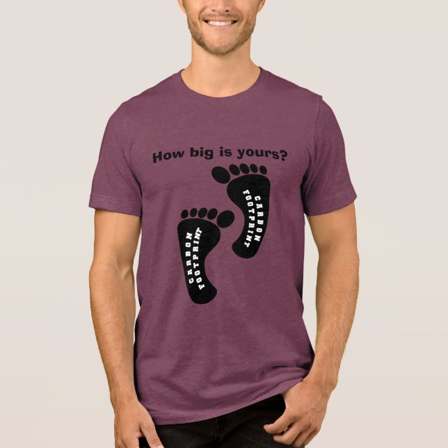 Carbon FootPrint Tri-Blend Shirt (Vorderseite)