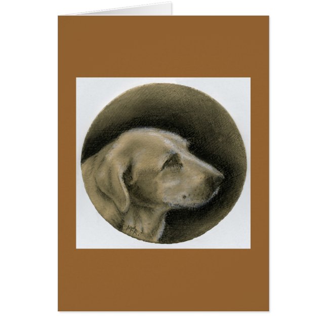 Carbon Pencil Dog Portrait (Vorne)