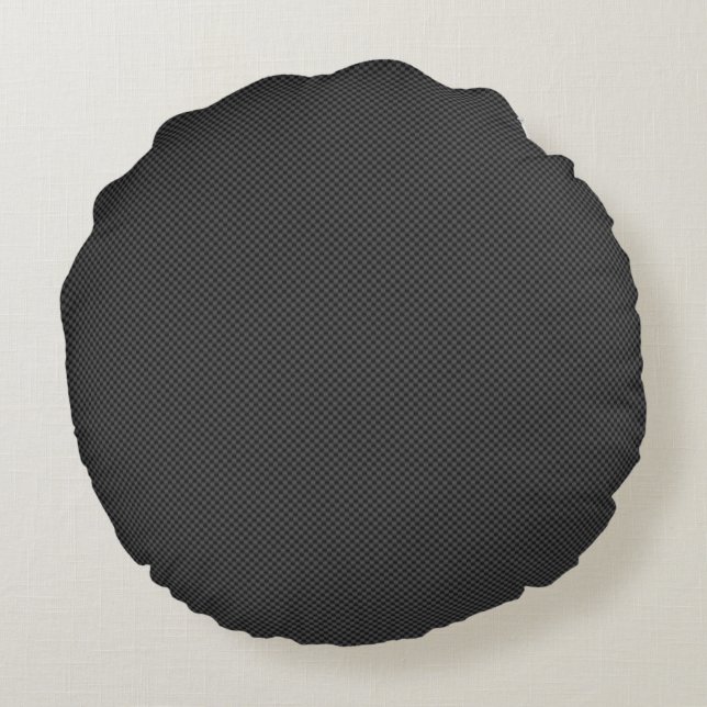 Carbon Style 04 Rundes Kissen (Rückseite)