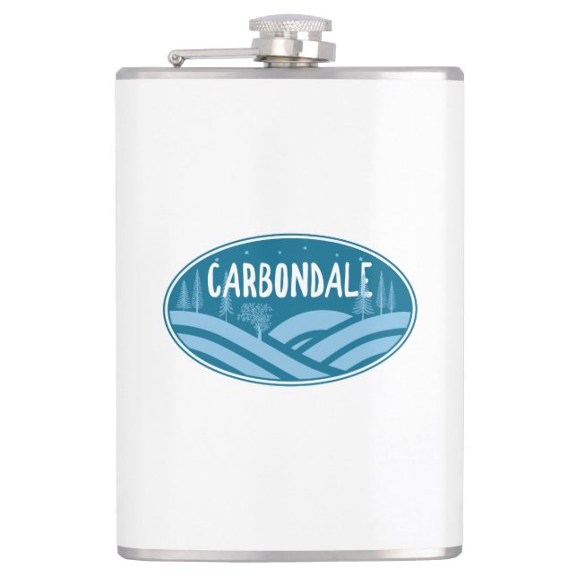 Carbondale Colorado Außenbereich Flachmann (Vorderseite)