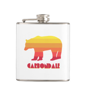 Carbondale Colorado Rainbow Bear Flachmann
