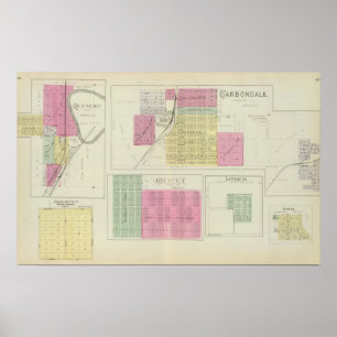Carbondale, Quenemo, Kansas Poster