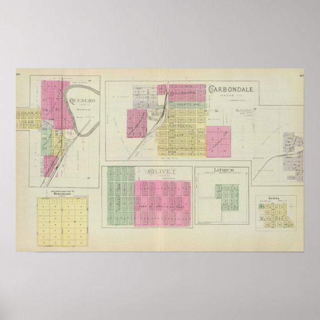 Carbondale, Quenemo, Kansas Poster (Vorne)