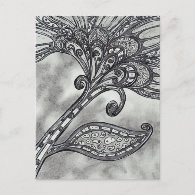 Carbone Flower 4 carte postale (Devant)