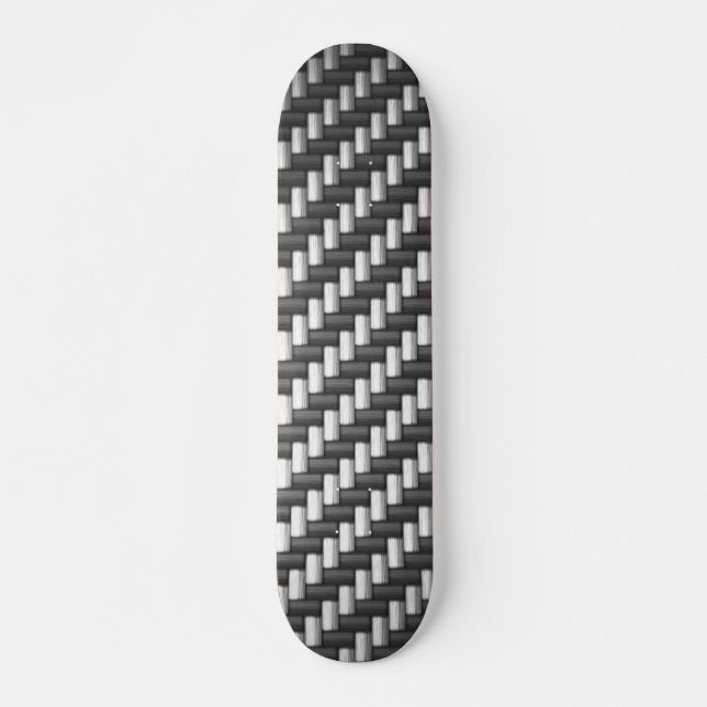 Carbonfiber Kohlenstoff-Faser (Imitat) Skateboard (Vorne)