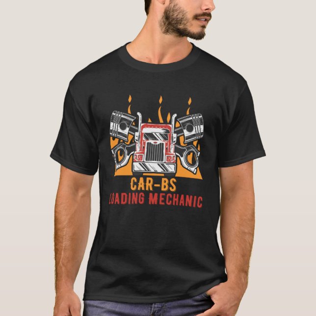 Carbs Loading Mechanic Car Car Repair Auto Car Mec T-Shirt (Vorderseite)