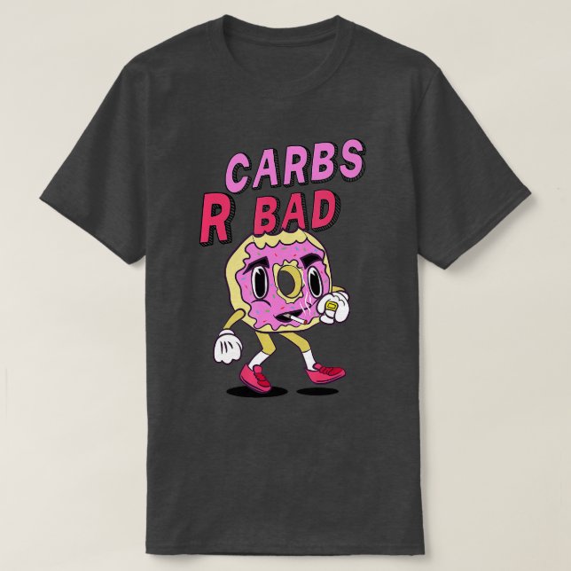 Carbs R Bad Weightlift mit kraftvollem Kraftrad T-Shirt (Design vorne)