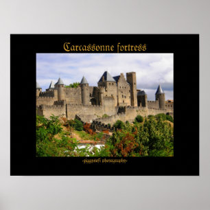 Carcassonne-Festungsplakat Poster