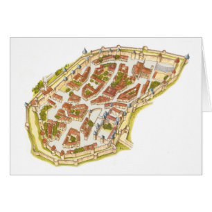 Carcassonne France. Vue aérienne