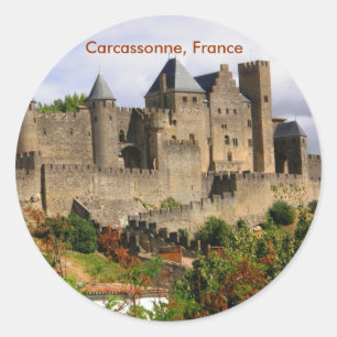 Carcassonne, Frankreich Runder Aufkleber