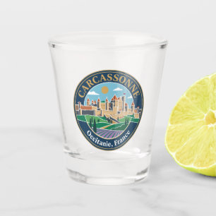 Carcassonne Frankreich Schnapsglas