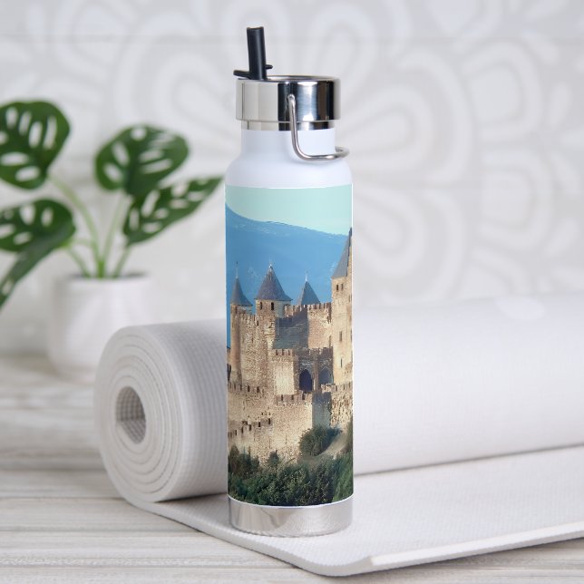 Carcassonne-Stadt. Auður. Trinkflasche (Yoga)