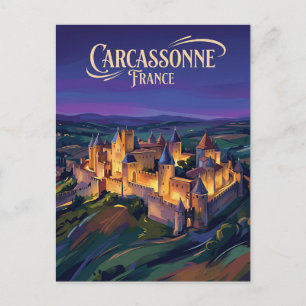 Carcassonne Zitadelle Frankreich Postkarte