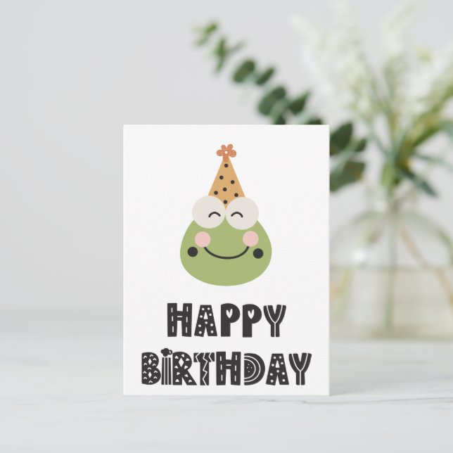 Card (10,8 x 14,2 cm) - Frog Postkarte (Stehend Vorderseite)